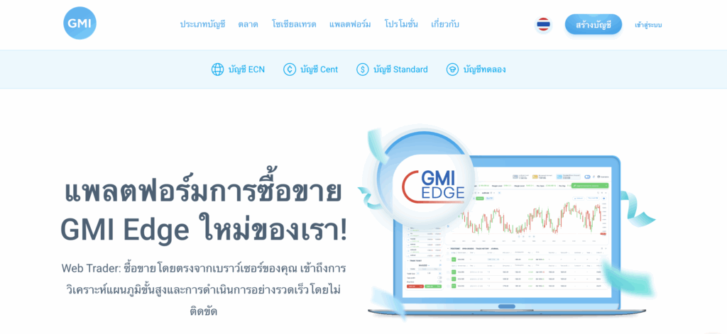 ข้อมูลเบื้องต้น GMI Markets (GMI Edge) ข้อมูลเบื้องต้น GMI Markets (GMI Edge)