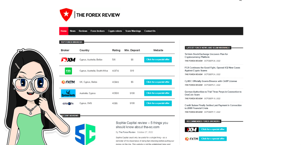 เว็บไซต์รีวิวสถาบันการเงินที่ไม่ควรพลาด 2022 - The Forex Review