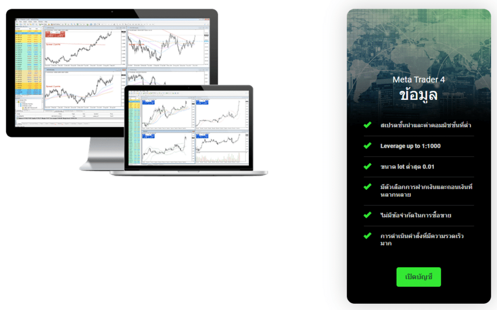 Platform ที่รองรับสำหรับ IC Markets