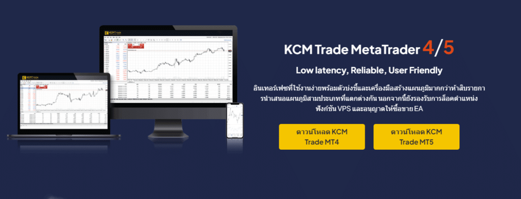 แพลตฟอร์มการเทรดของ KCM Trade