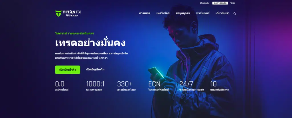 รีวิว Titan FX ข้อมูลเบื้องต้นโบรกเกอร์ Titan FX