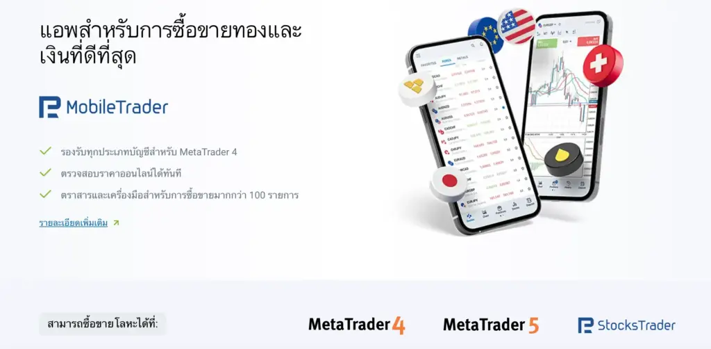 แพลตฟอร์มการเทรดของ RoboForex