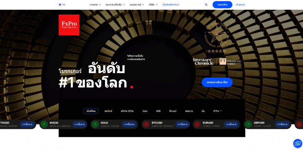 โบรกเกอร์ Fxpro โบรกเกอร์ Fxpro