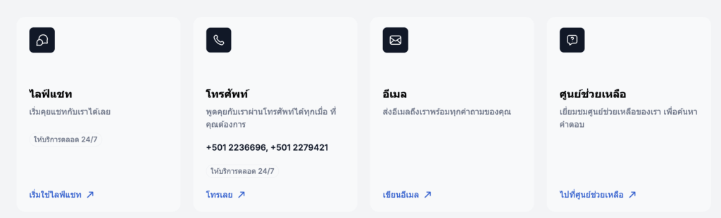 ช่องทางการบริการลูกค้าของ XM ช่องทางการบริการลูกค้าของ XM