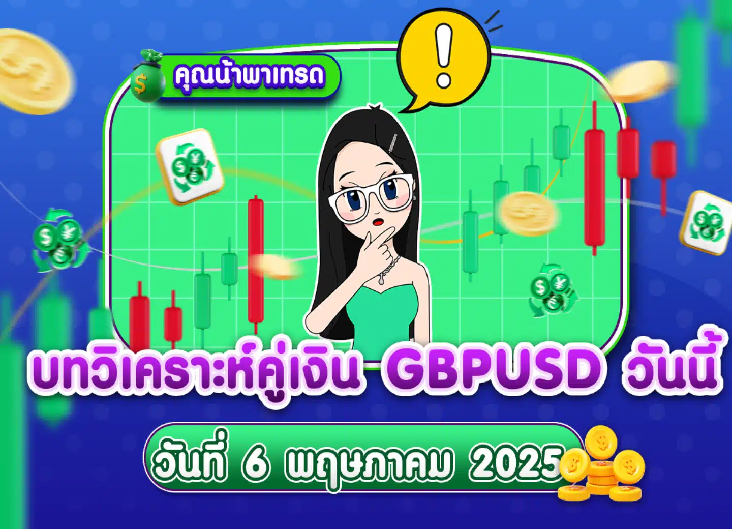วิเคราะห์ GBPUSD ดูแนวโน้มราคาล่าสุด วันที่ 6 พฤษภาคม 2025