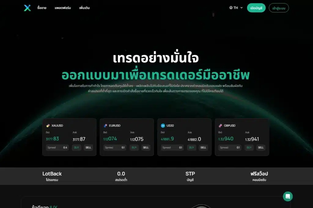 หน้าเว็บไซต์ของ IUX หน้าเว็บไซต์ของ IUX