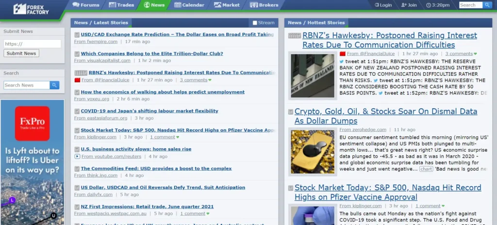 หน้าเว็บข่าว Forex : Forex factory หน้าเว็บข่าว Forex : Forex factory