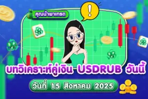 บทวิเคราะห์คู่เงิน USDRUB 15 สิงหาคม 2025