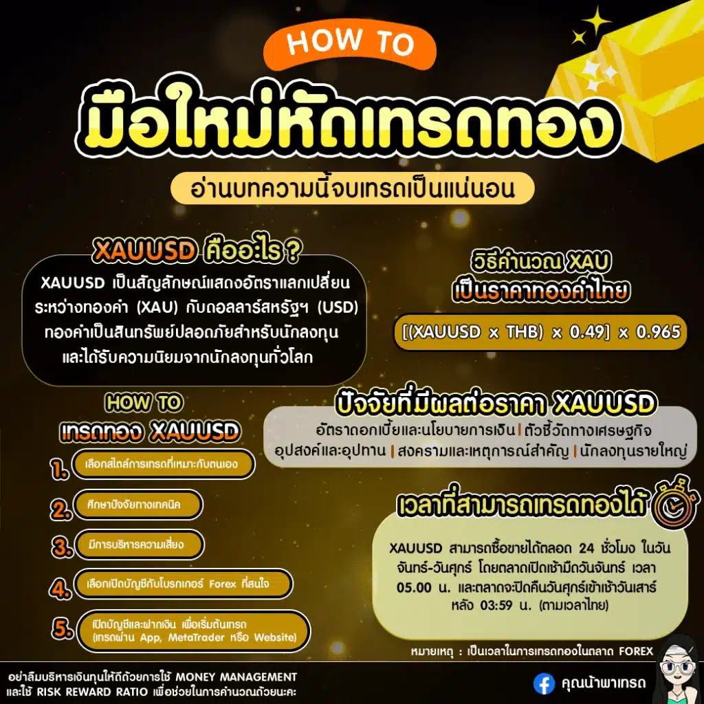 มือใหม่หัดเทรดทอง XAUUSD มือใหม่หัดเทรดทอง XAUUSD อย่างไรให้เป็นมืออาชีพ?
