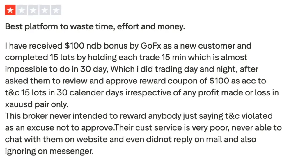 รีวิวโบรกเกอร์ GOFX จากผู้ใช้งานจริงคนที่ 2
