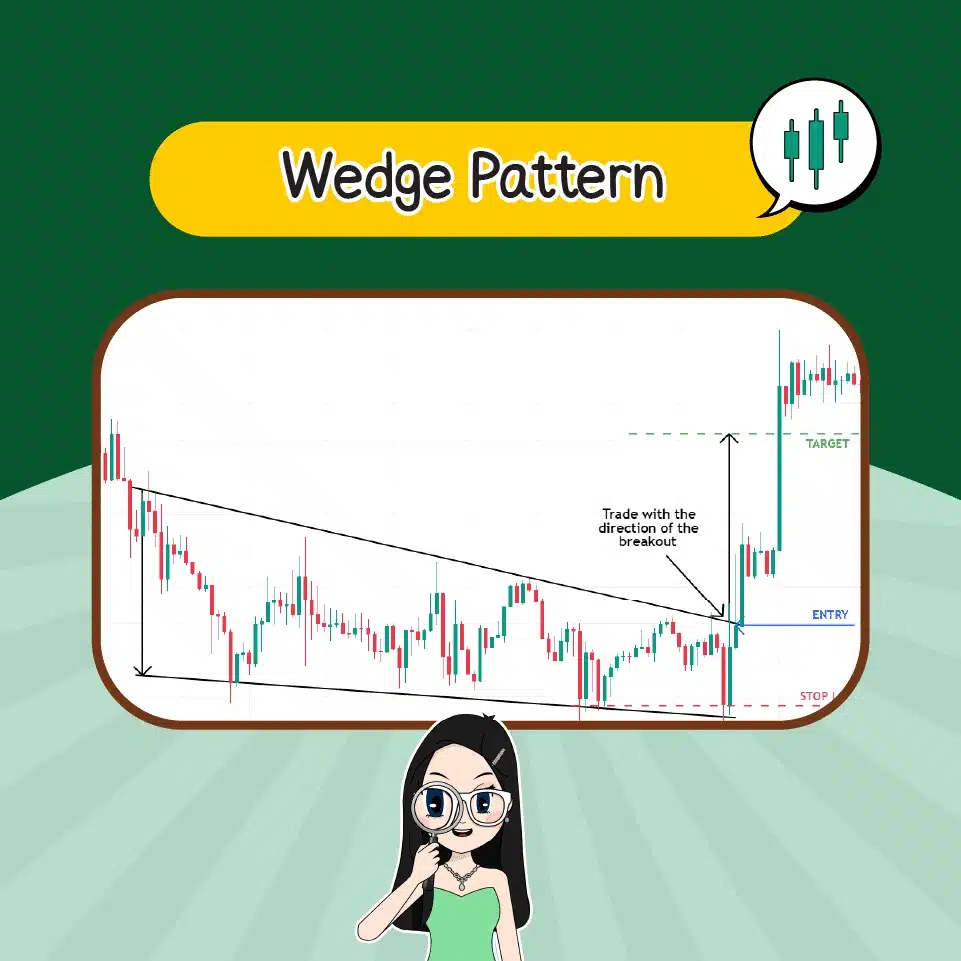แพทเทิร์นแบบต่อเนื่อง Wedge Pattern