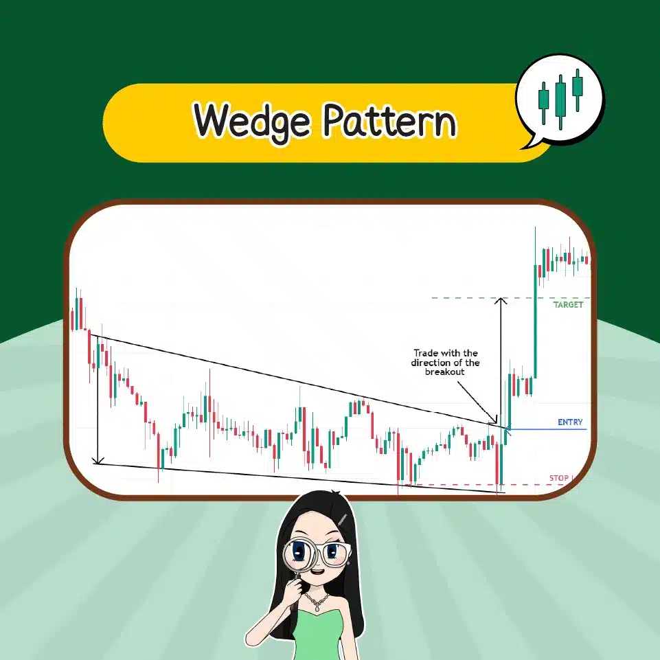 Price Pattern คืออะไร? แพทเทิร์นแบบต่อเนื่อง Wedge Pattern