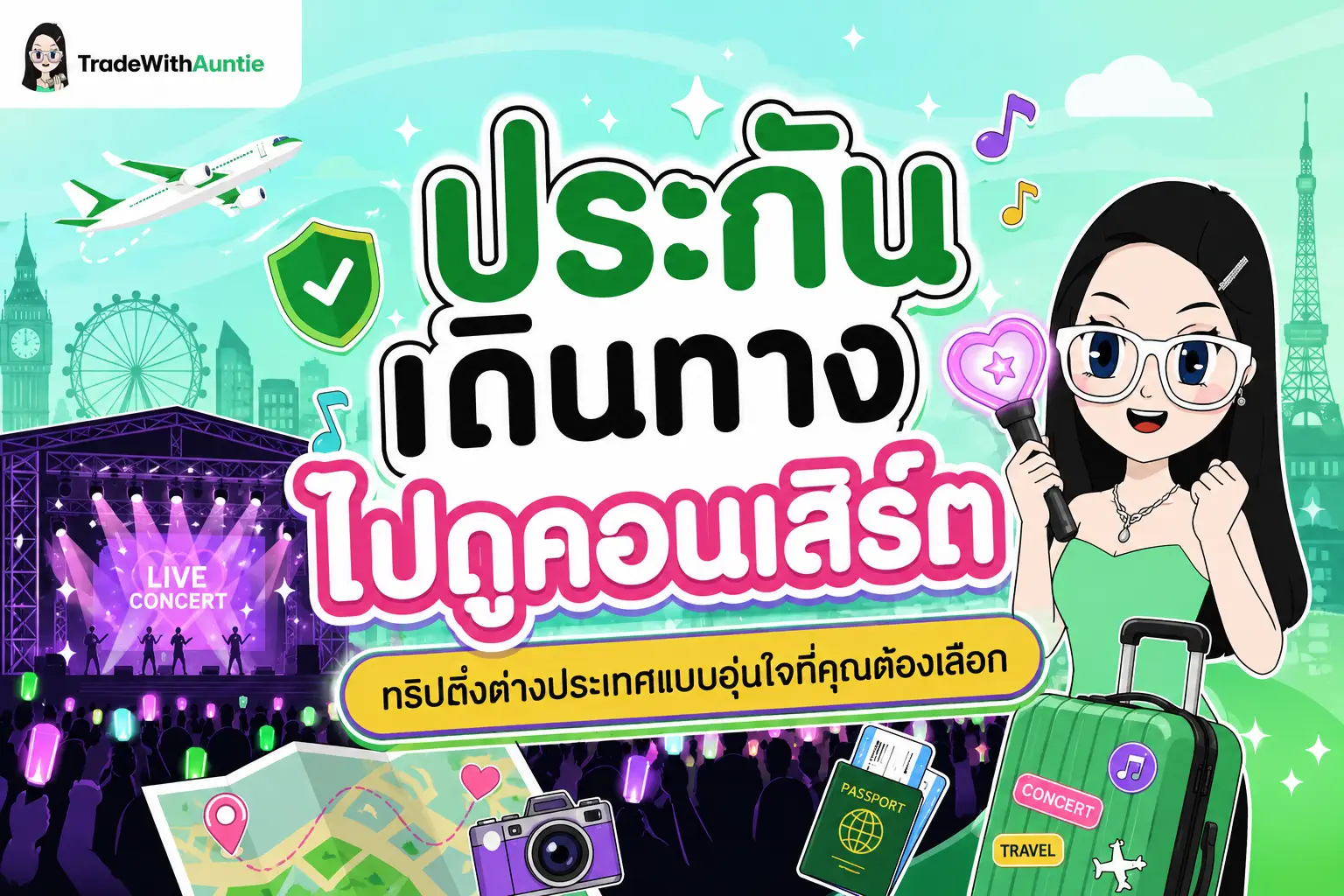 ประกันเดินทางไปดูคอนเสิร์ต ทริปติ่งต่างประเทศอย่างอุ่นใจ