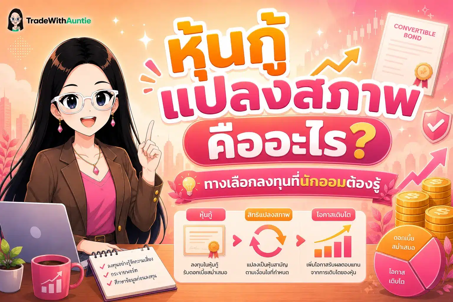 หุ้นกู้แปลงสภาพ คือ ตราสารหนี้ผสมตราสารทุนเพื่อโอกาสเติบโต