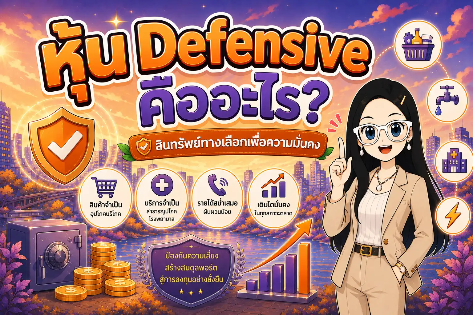 หุ้น Defensive คืออะไร สินทรัพย์ทางเลือกเพื่อความมั่นคง