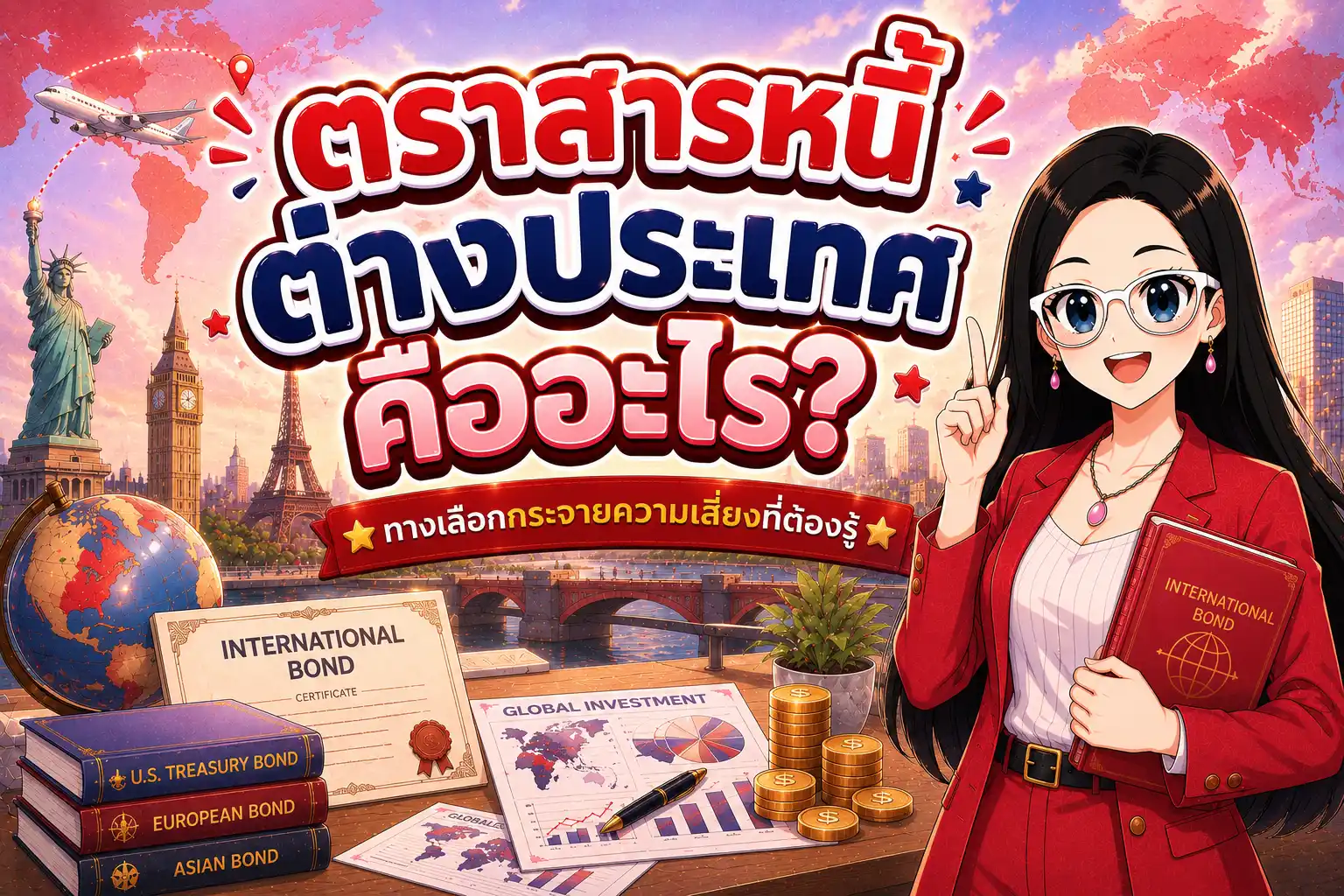 ตราสารหนี้ต่างประเทศ ทางเลือกกระจายความเสี่ยงการลงทุน