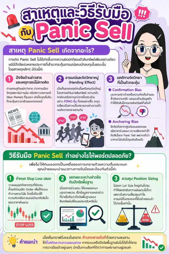 สาเหตุและวิธีรับมือ panic sell Panic Sell คืออะไร สาเหตุและวิธีรับมือ panic sell