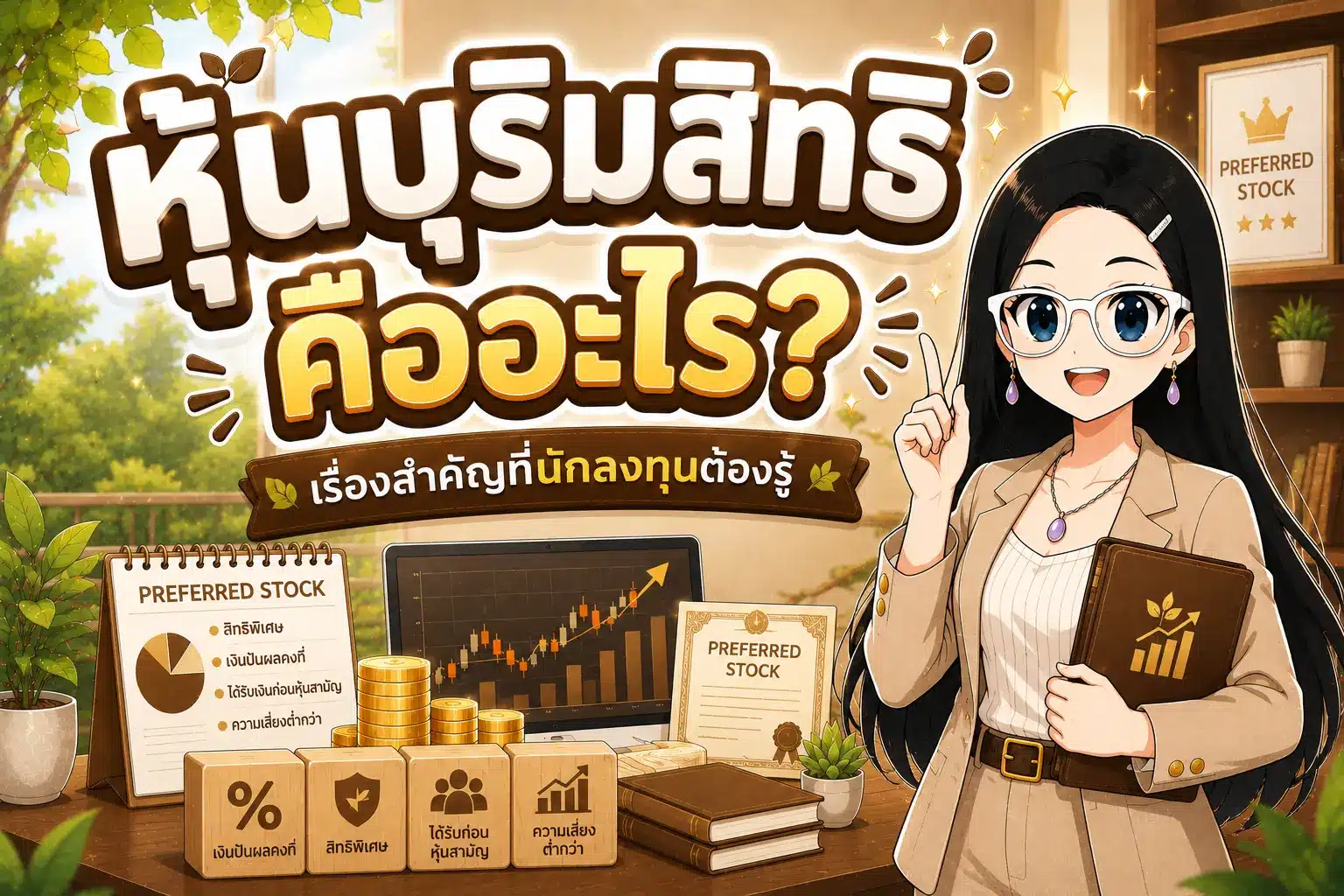 หุ้นบุริมสิทธิ คืออะไร ตราสารทุนสิทธิพิเศษปันผลสม่ำเสมอ