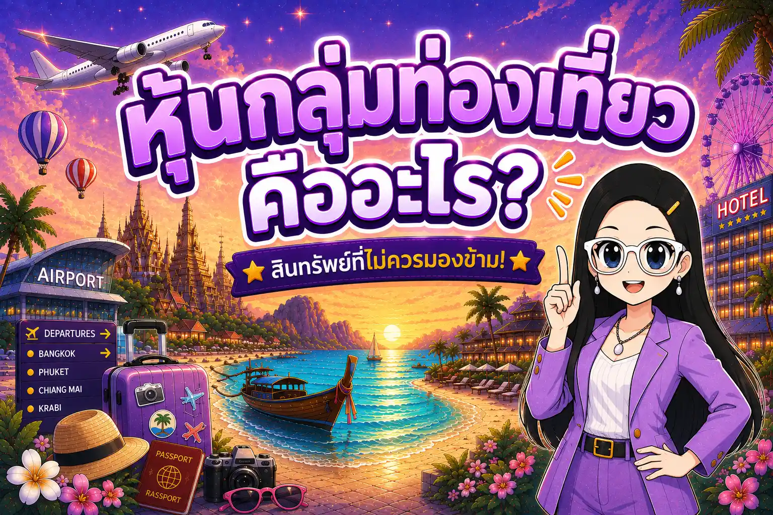 หุ้นกลุ่มท่องเที่ยว รวมหุ้นท่องเที่ยวไทยน่าลงทุน