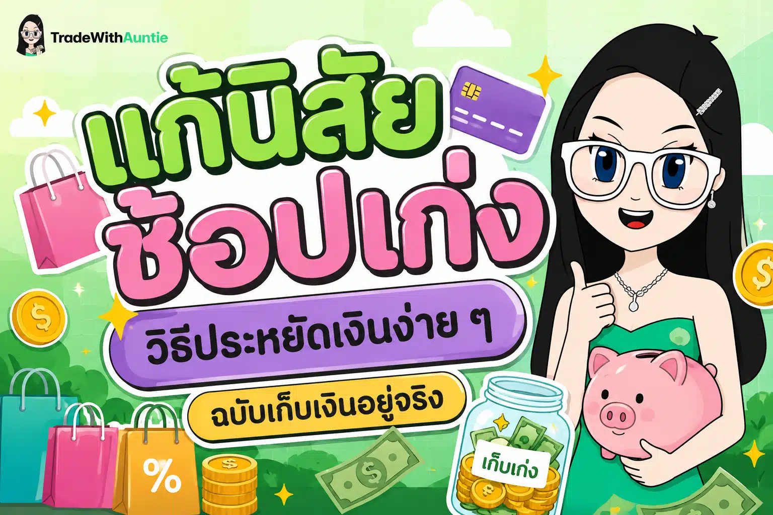 แก้นิสัยช้อปเก่ง วิธีประหยัดเงินง่าย ๆ เทคนิคเปลี่ยนนิสัยการใช้เงิน