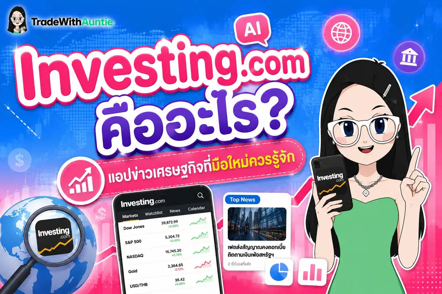 Investing.com คู่มือใช้งานแอปข่าวเศรษฐกิจและดูงบการเงินสำหรับมือใหม่
