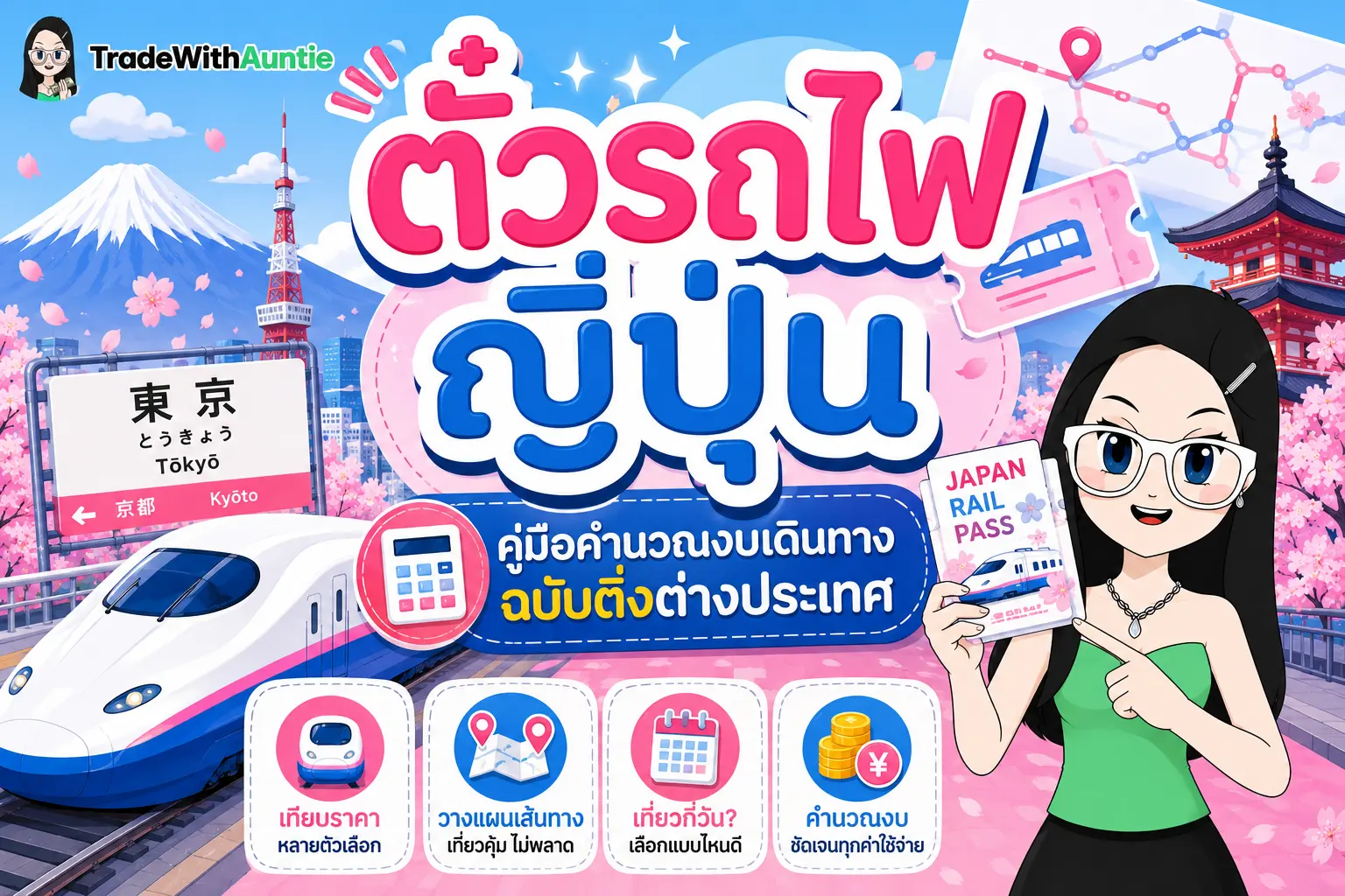 ตั๋วรถไฟญี่ปุ่น คู่มือการเลือกซื้อและคำนวณความคุ้มค่าสำหรับเดินทาง