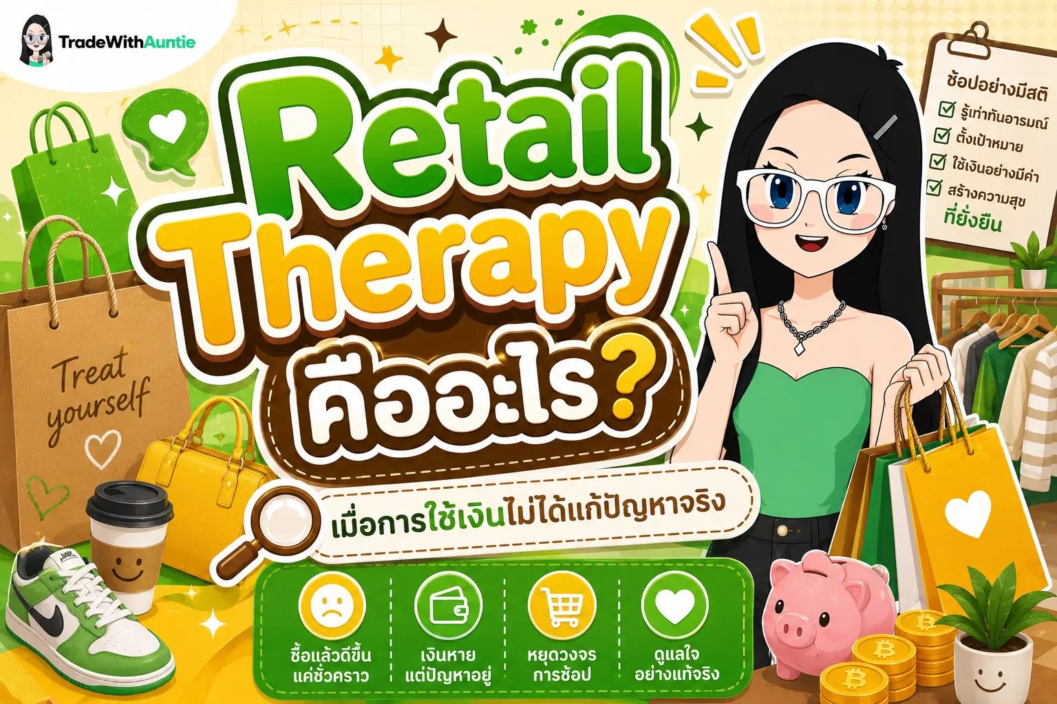 Retail Therapy คืออะไร ทำความเข้าใจพฤติกรรมช้อปปิ้งแก้เครียดและวิธีคุมเงินให้อยู่