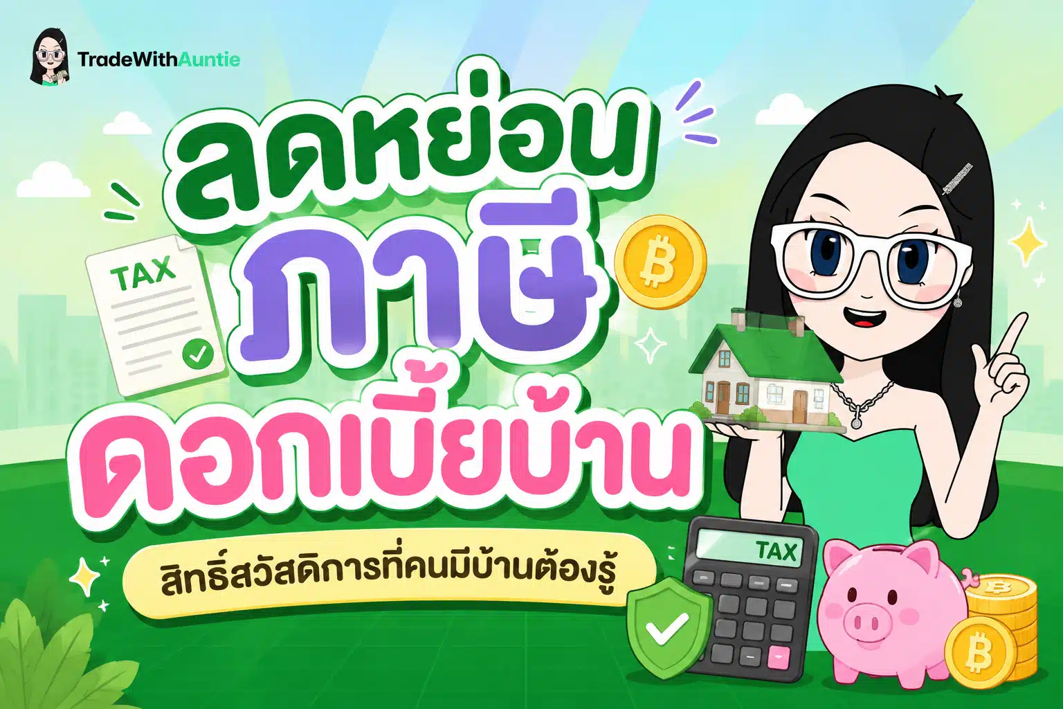 ลดหย่อนภาษี ดอกเบี้ยบ้าน สรุปเงื่อนไขและวิธีคำนวณสิทธิ์ลดหย่อนเงินกู้บ้านสูงสุด 100,000 บาท