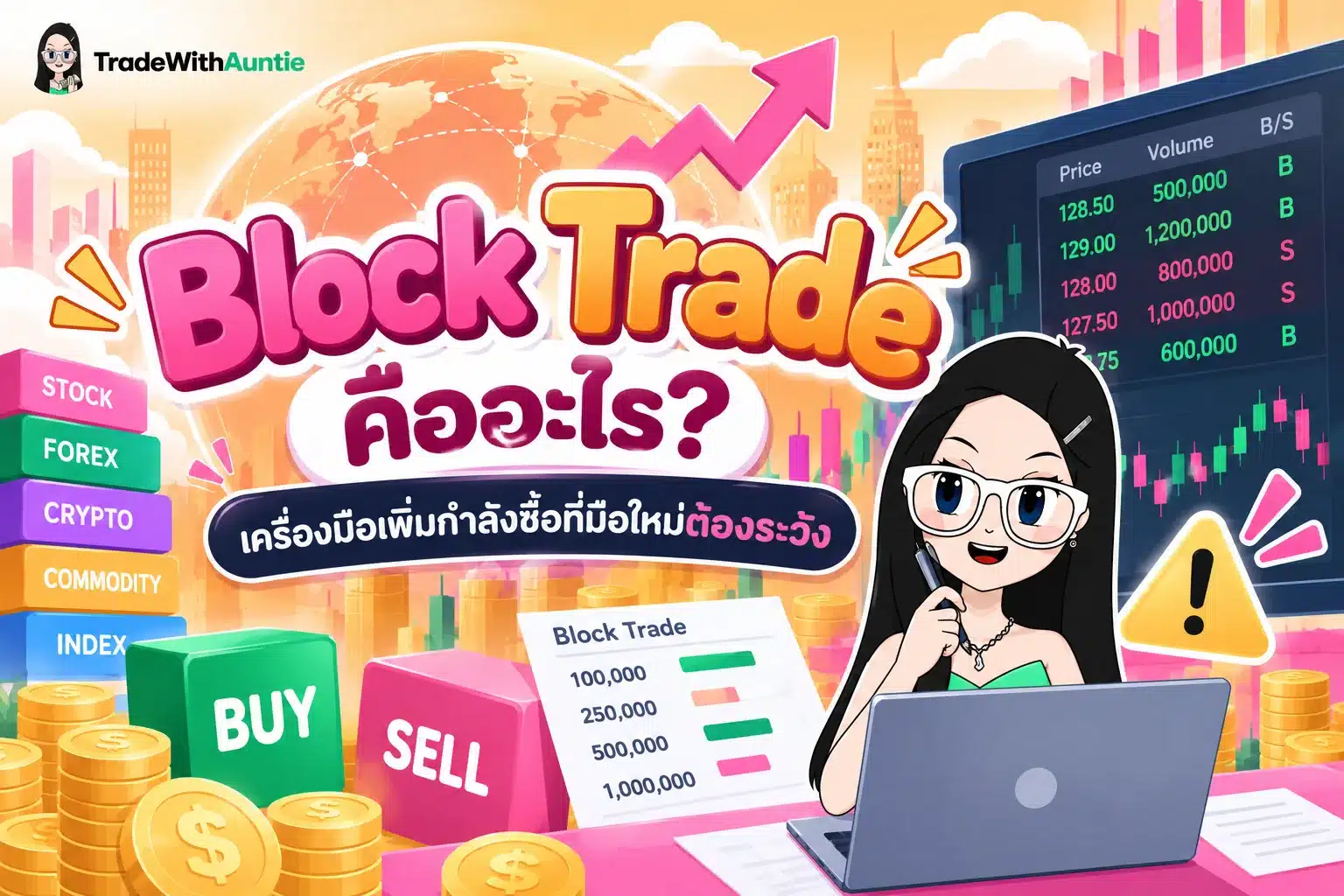 block trade คือ คู่มือเข้าใจกลไกการซื้อขายหุ้นลอตใหญ่สำหรับมือใหม่
