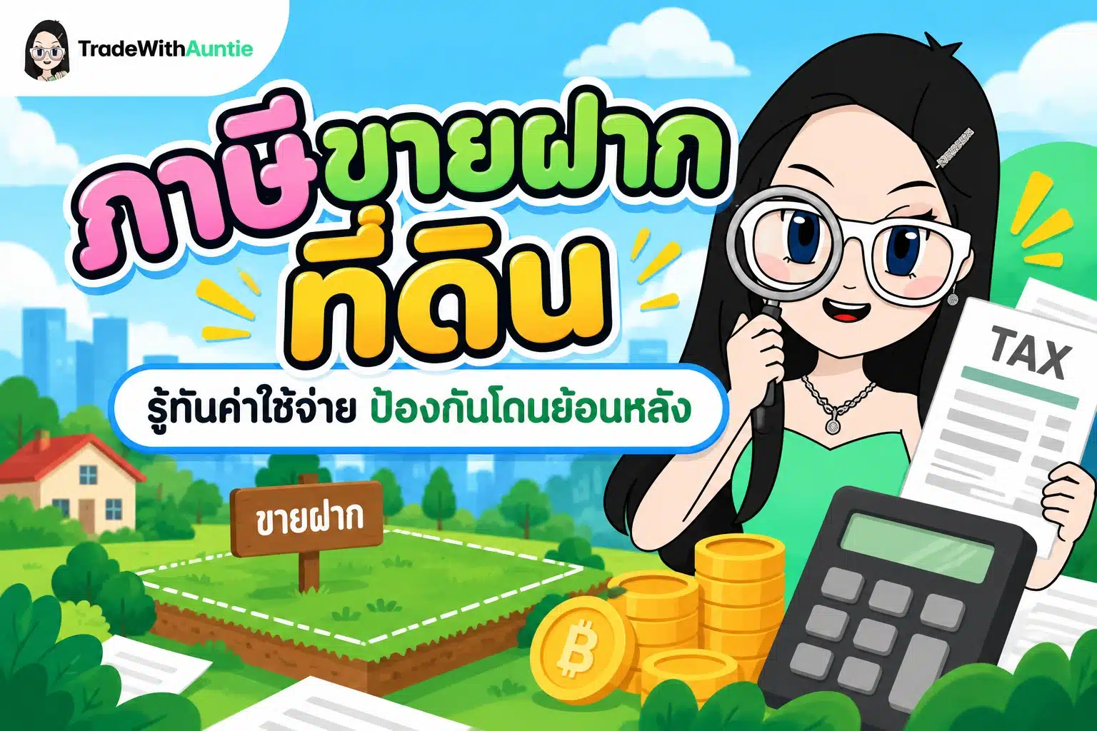 ภาษีขายฝากที่ดิน คู่มือคำนวณภาษีและค่าธรรมเนียม ณ กรมที่ดินสำหรับการขายฝากอสังหาริมทรัพย์