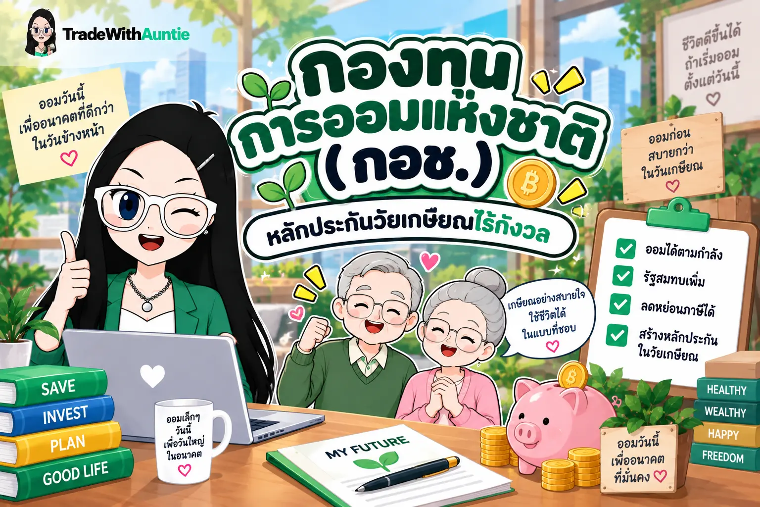 กองทุนการออมแห่งชาติ (กอช.) คู่มือวางแผนออมเงินบำนาญสำหรับแรงงานนอกระบบ