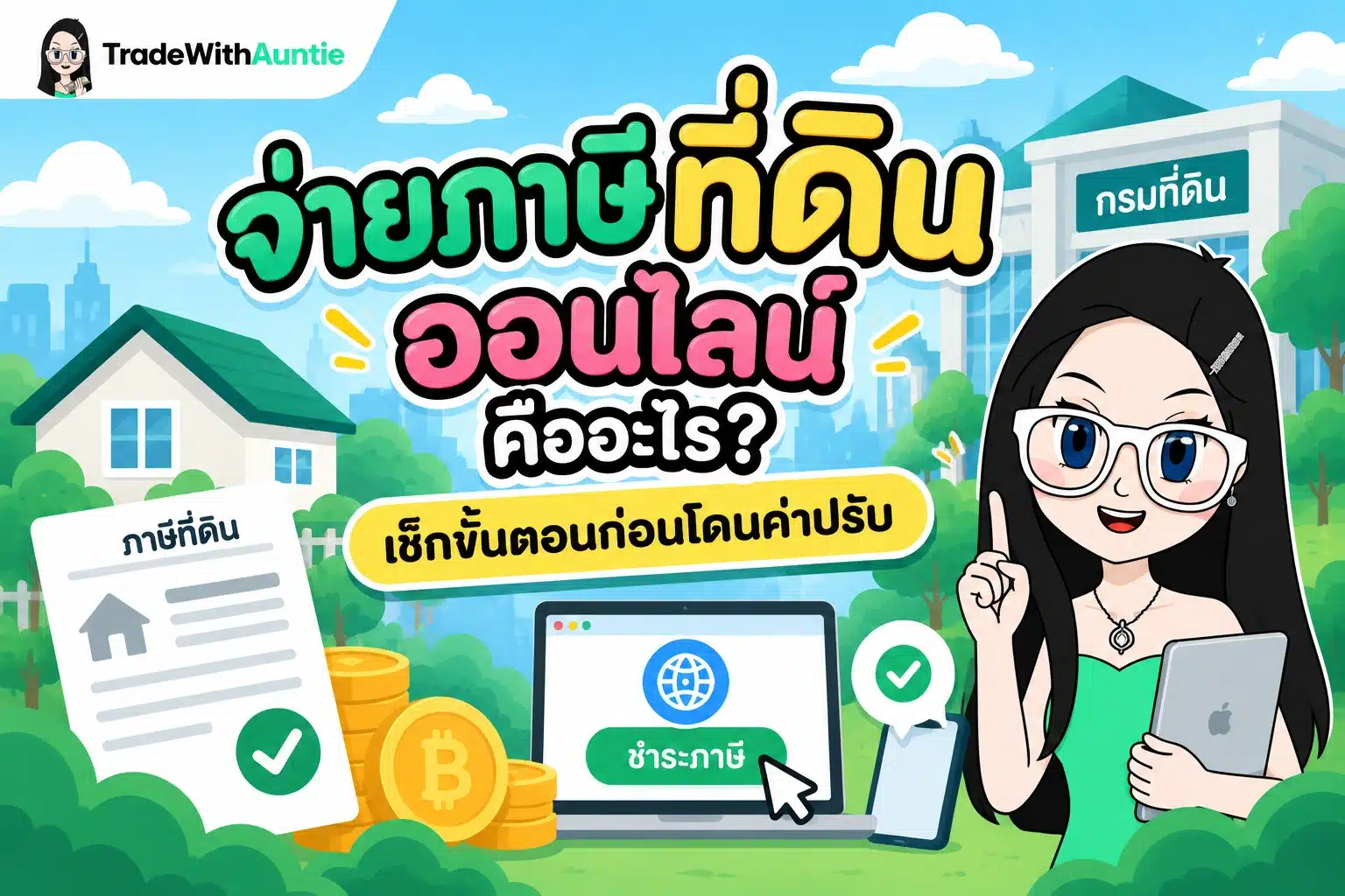 จ่ายภาษีที่ดิน ออนไลน์ คู่มือและขั้นตอนการชำระภาษีที่ดินผ่านแอปพลิเคชัน Mobile Banking