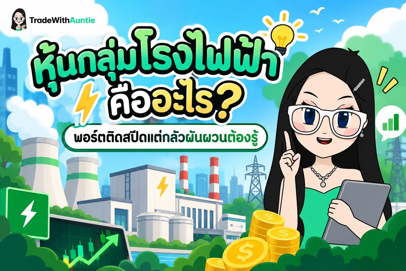 หุ้นกลุ่มโรงไฟฟ้า คู่มือทำความเข้าใจหุ้นโรงไฟฟ้าและบทบาทหุ้น Defensive สำหรับมือใหม่