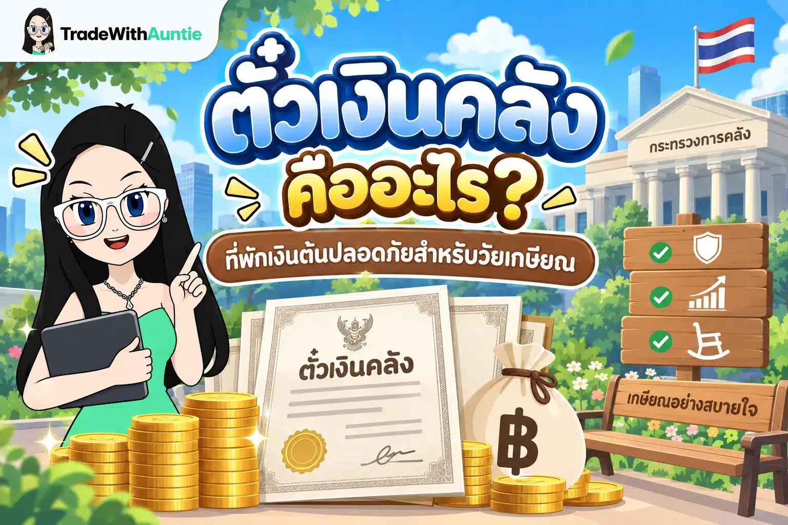ตั๋วเงินคลัง คืออะไร คู่มือเข้าใจตั๋วเงินคลังตราสารหนี้ระยะสั้นเสี่ยงต่ำสำหรับวัยเกษียณ