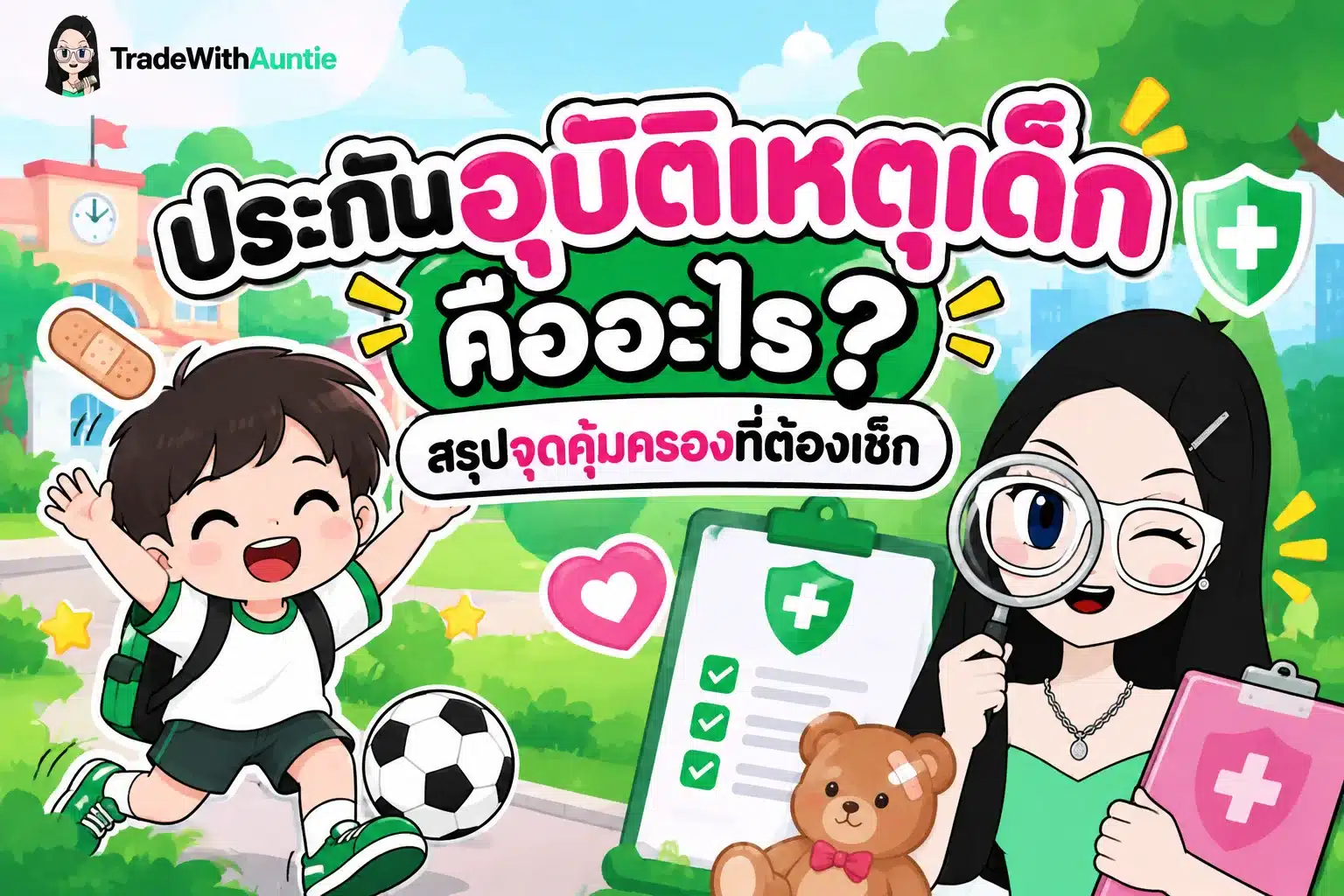 ประกันอุบัติเหตุเด็ก คู่มือเลือกความคุ้มครองอุบัติเหตุวัยซนสำหรับผู้ปกครอง