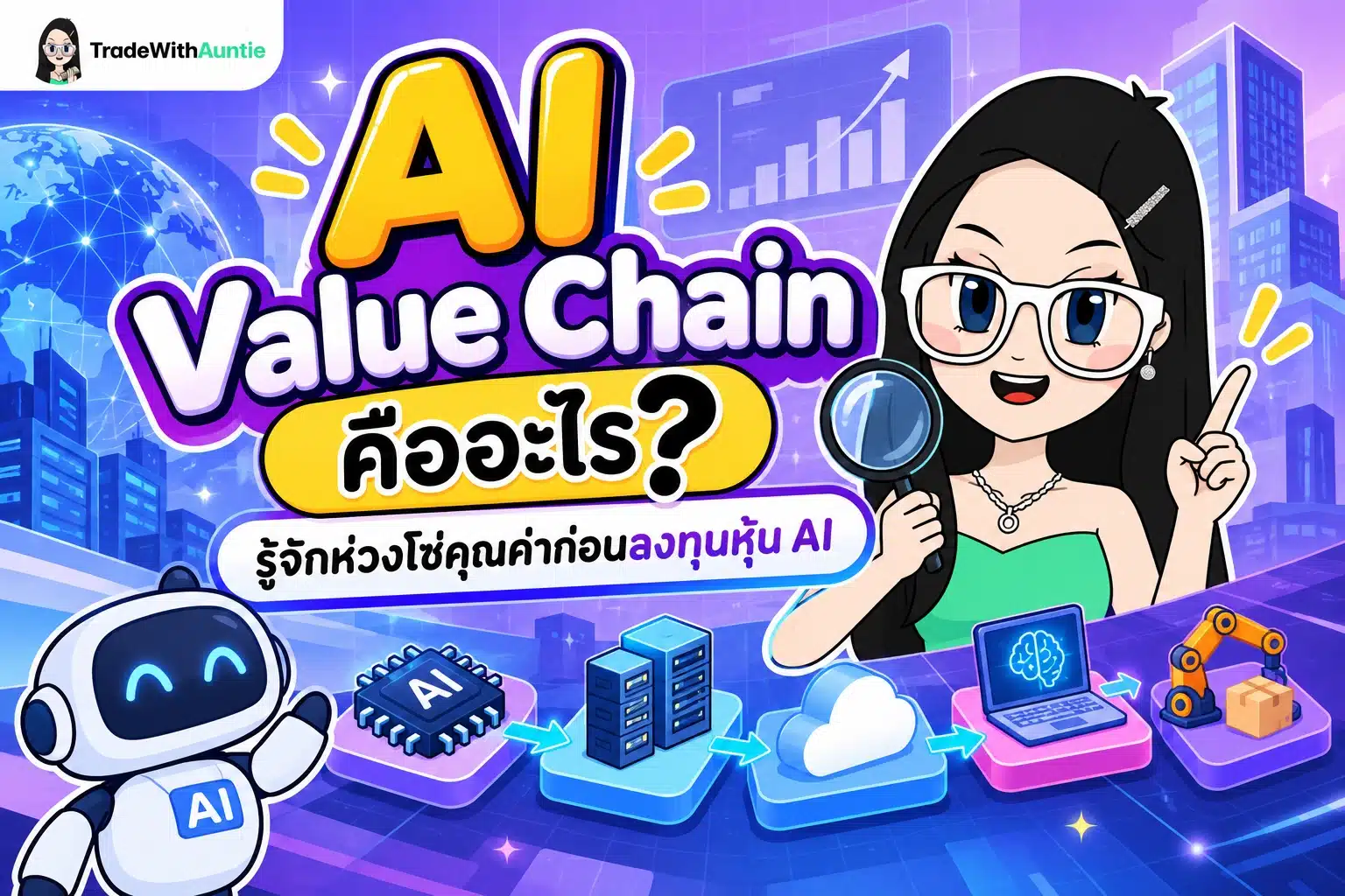AI Value Chain โครงสร้างห่วงโซ่คุณค่าหุ้นปัญญาประดิษฐ์สำหรับมือใหม่