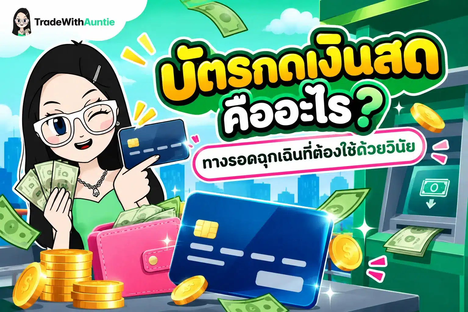 บัตรกดเงินสด บัตรกดเงินสด คืออะไร และข้อควรรู้เกี่ยวกับดอกเบี้ยรายวัน