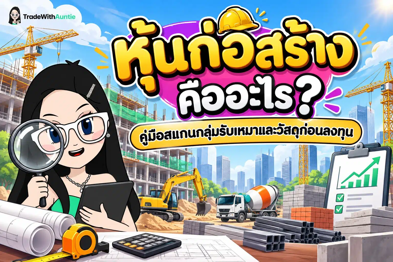 หุ้นก่อสร้าง สรุปภาพรวมความแตกต่างระหว่างหุ้นรับเหมาและหุ้นวัสดุก่อสร้างสำหรับมือใหม่