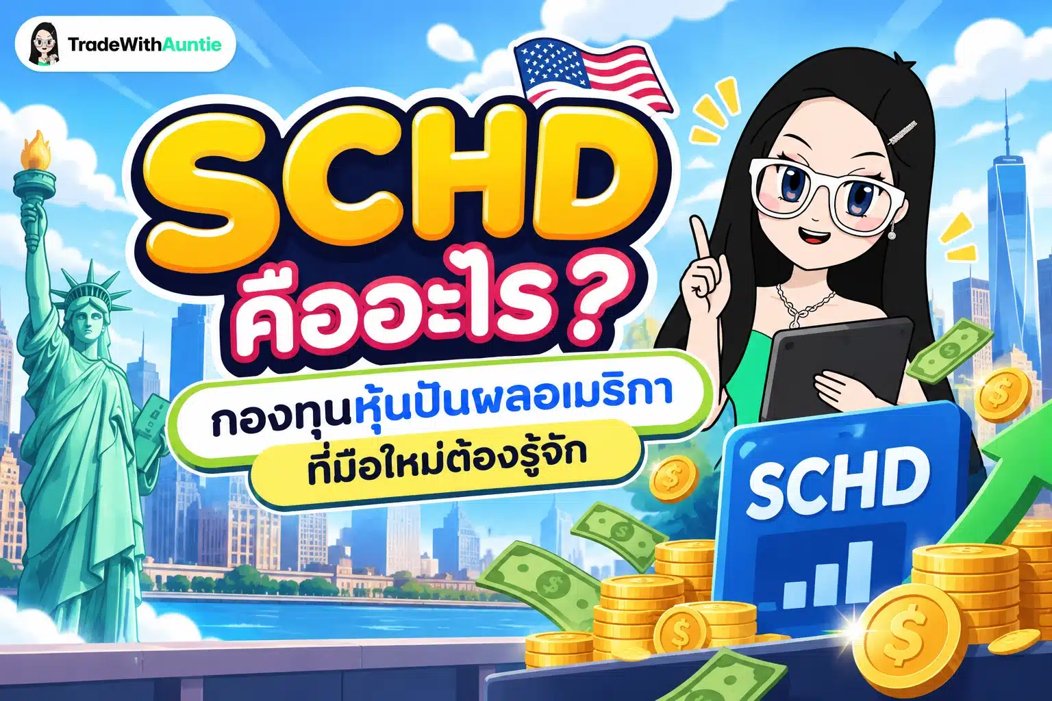 SCHD คือ กองทุน ETF หุ้นปันผลอเมริกาเพื่อการสร้าง Dividend Growth ระยะยาว