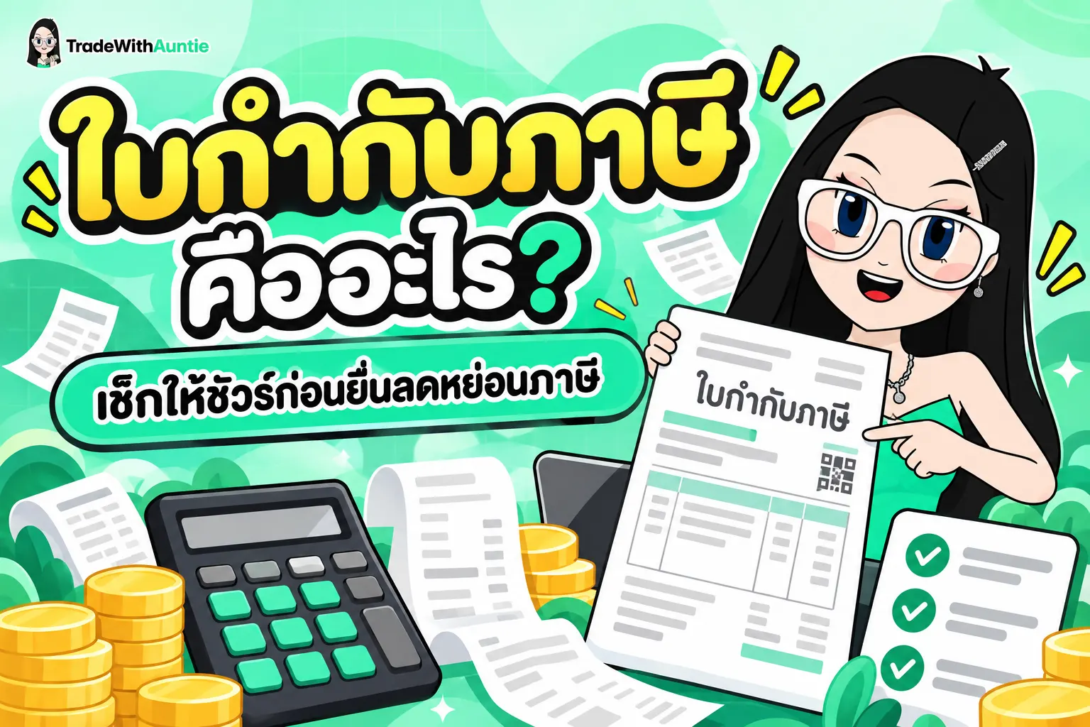 ใบกำกับภาษี ตัวอย่างเอกสารใบกำกับภาษีเต็มรูปสำหรับลดหย่อนภาษี